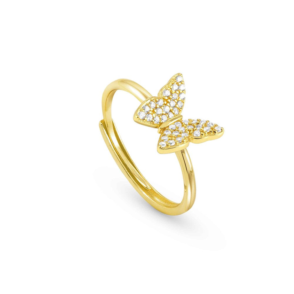 Nomination Sweetrock Gold Butterfly Adjustable Ring 