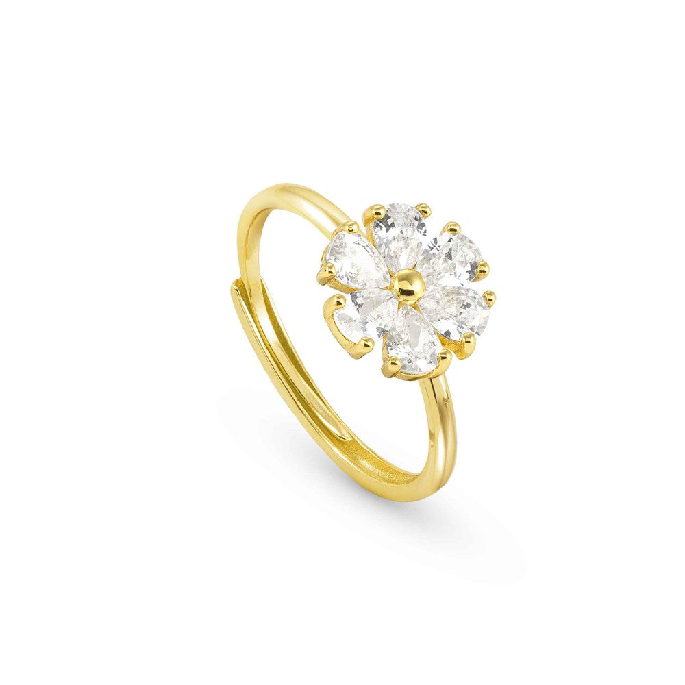 Nomination Sweetrock Gold Flower Adjustable Ring 