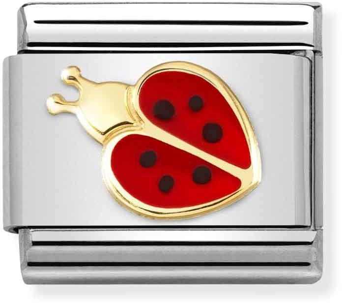 Nomination Gold & Red Ladybird Charm