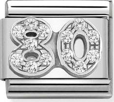 Nomination 80th Birthday Charm