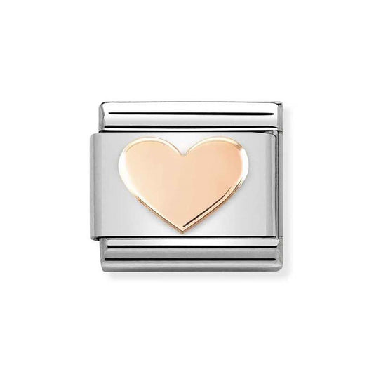 Nomination Rose Gold Heart Charm