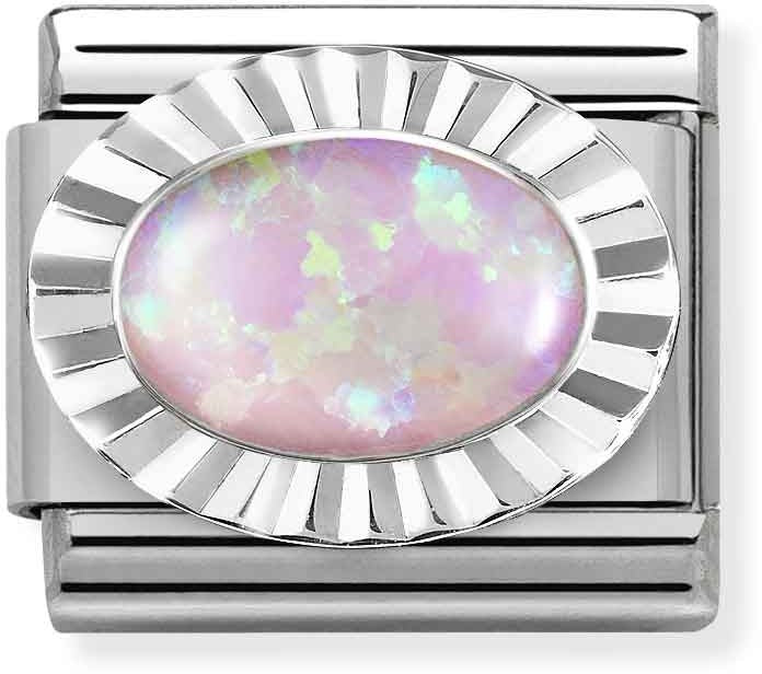 Nomination Silver Pink Opal Charm