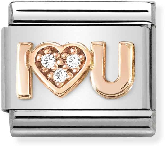 Nomination Rose Gold I Love You Charm