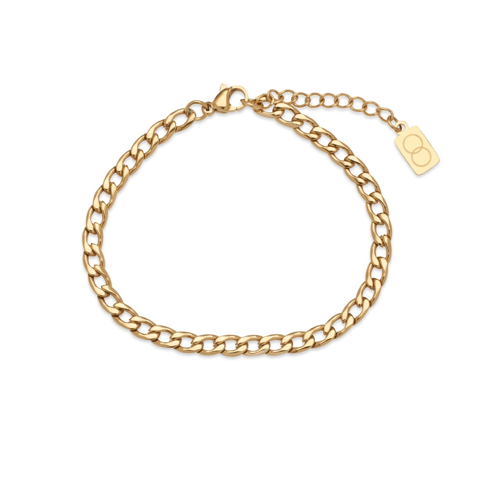 Over & Over Steel Curb Chain Bracelet
