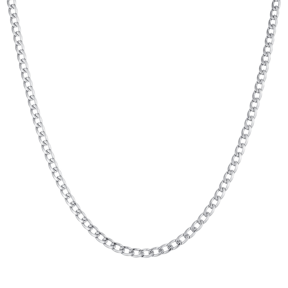 Over & Over Gold Steel Curb Chain Necklace
