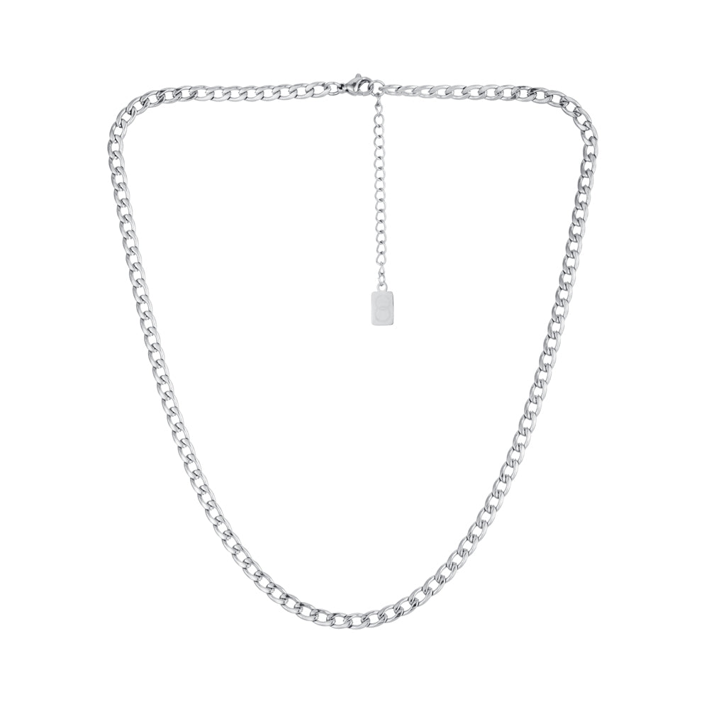 Over & Over Gold Steel Curb Chain Necklace