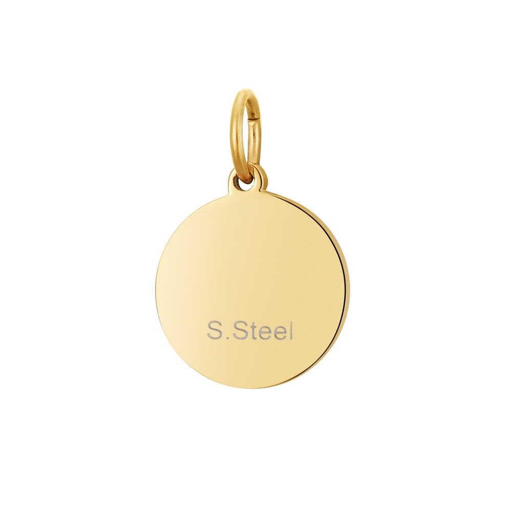 Over & Over Gold Circular Pendant