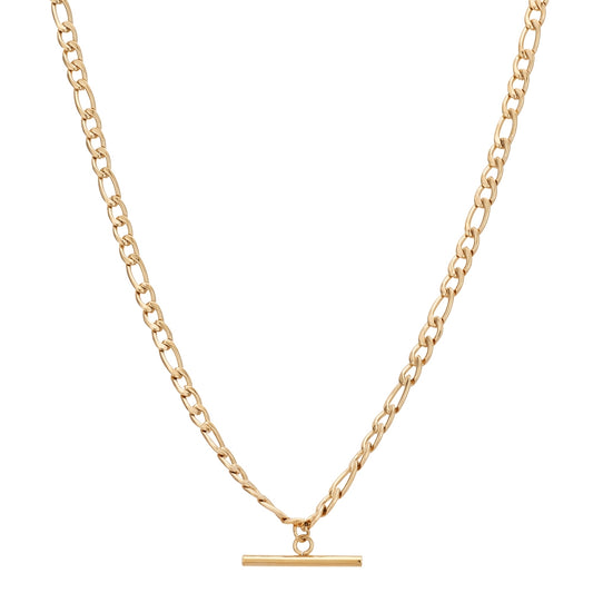 Over & Over Gold T-Bar Chain Necklace