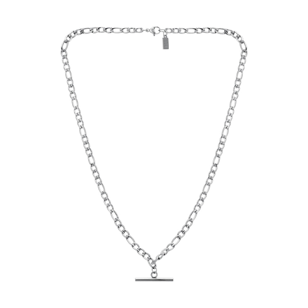 Over & Over Silver T-Bar Chain Necklace