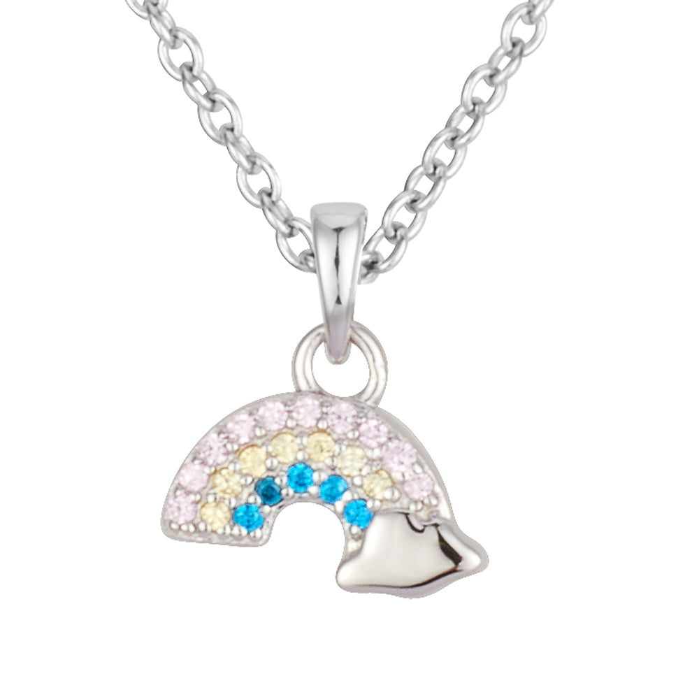 Argento Kids Crystal Rainbow Necklace