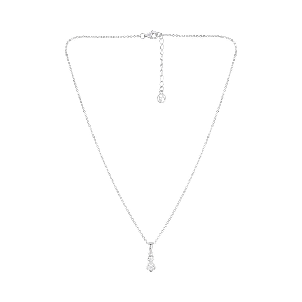 Argento Kids Silver Flower Necklace