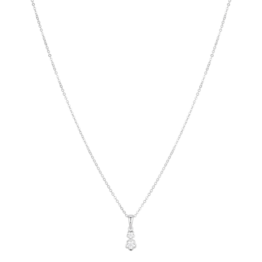 Argento Kids Silver Flower Necklace