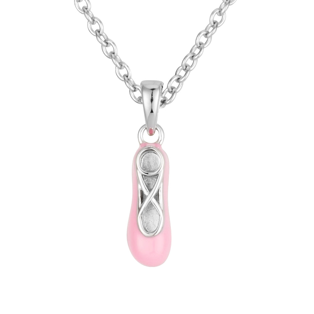 Argento Kids Ballet Pink Slipper Necklace