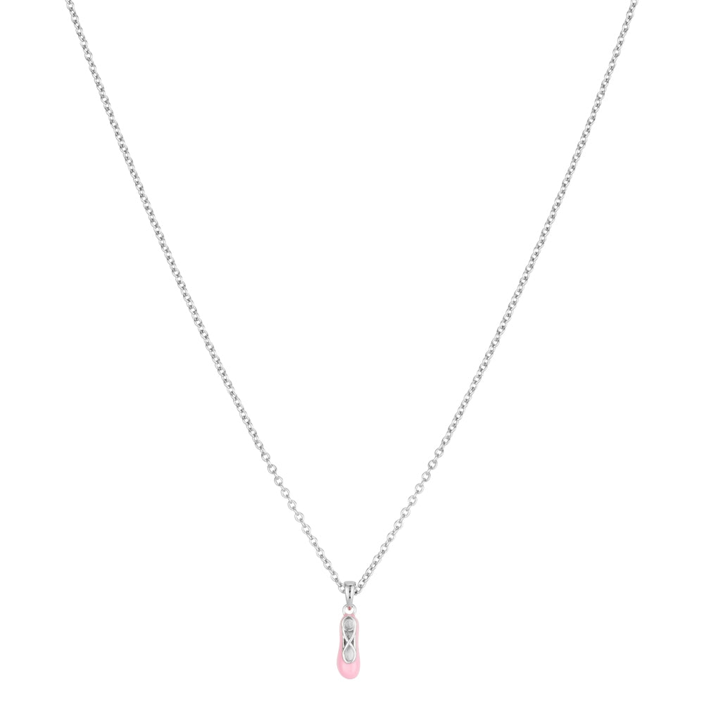 Argento Kids Ballet Pink Slipper Necklace