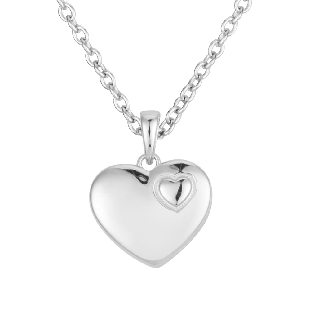 Argento Kids Silver Heart Locket Necklace