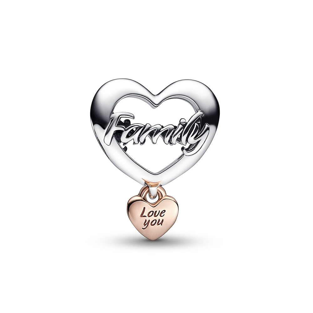 Pandora Love You Family Heart Charm