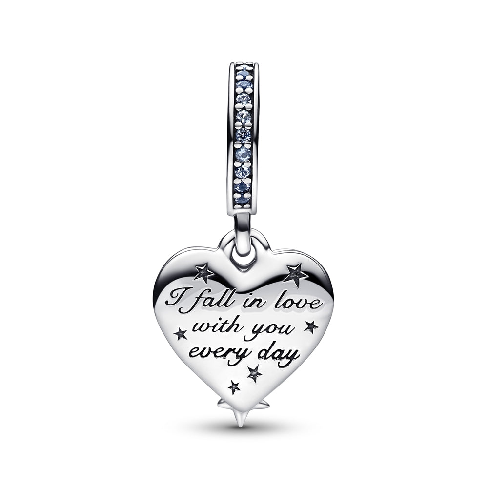 Pandora Celestial Shooting Star Heart Charm