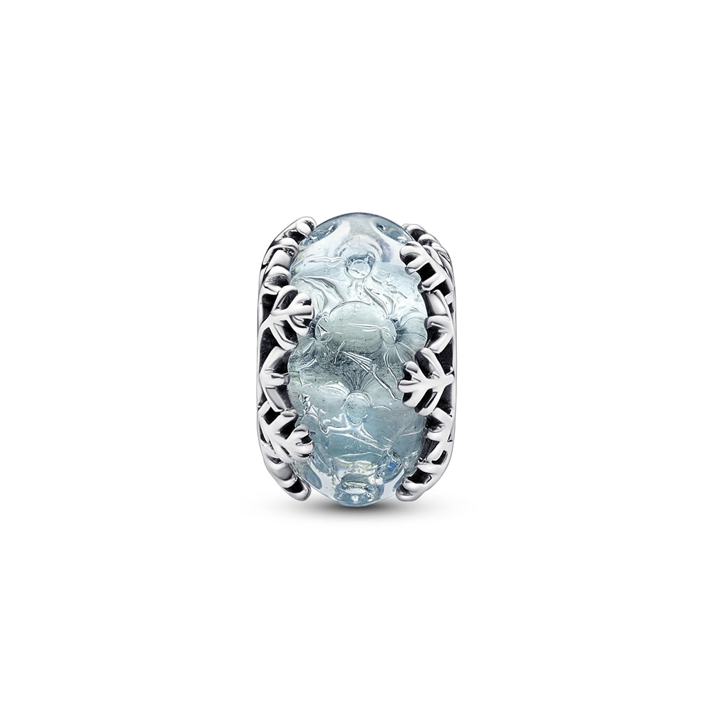 Pandora Winter Blue Snowflake Murano Charm