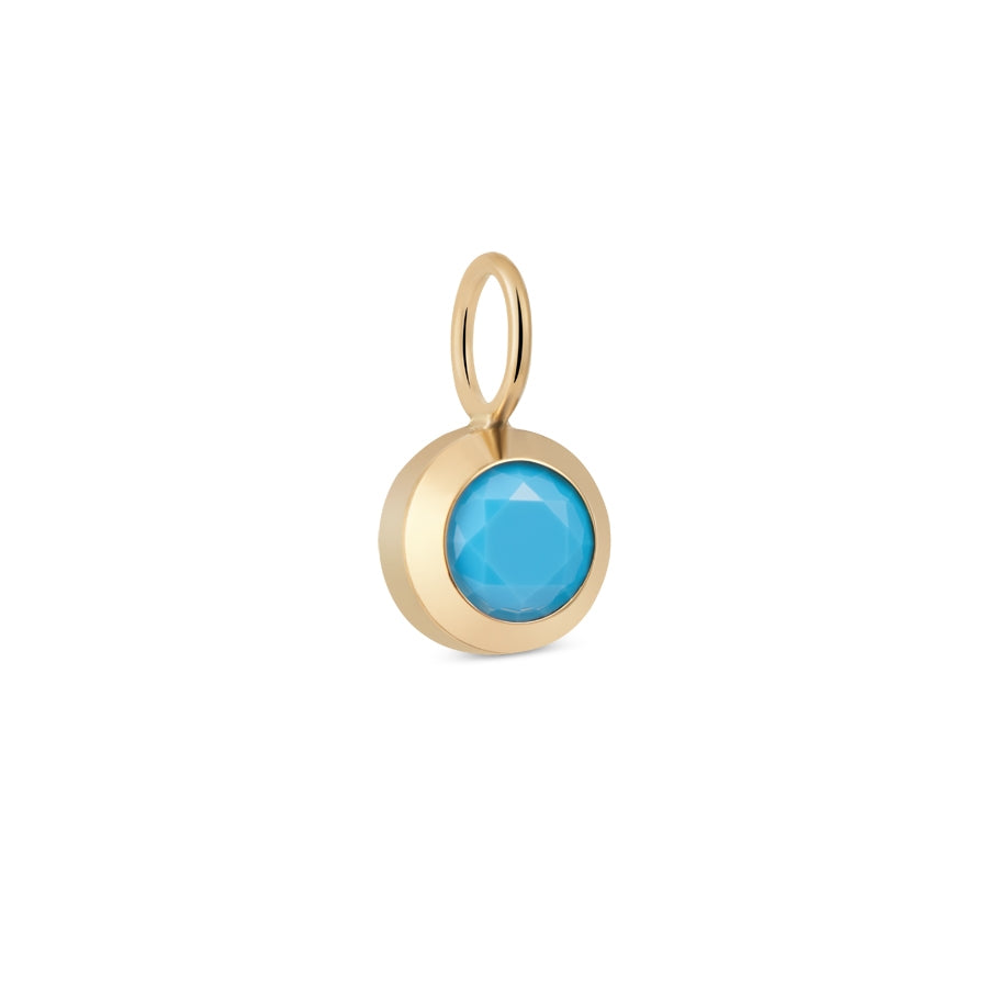 Over & Over Gold December Birthstone Charm