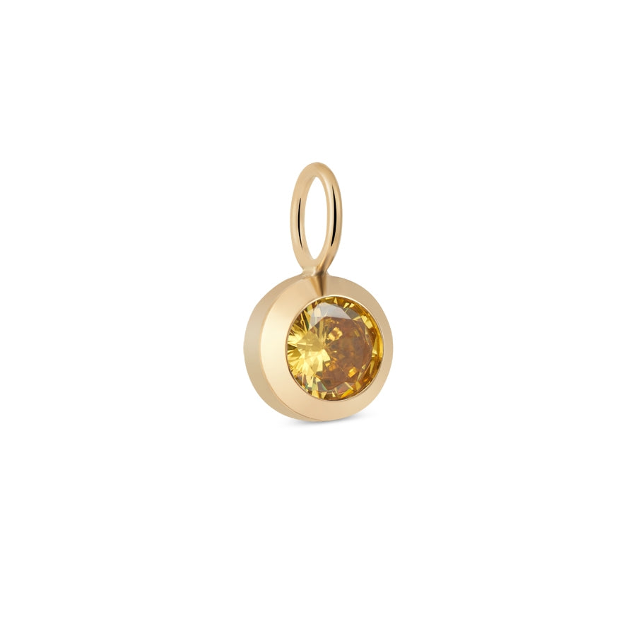 Over & Over Gold November Birthstone Charm