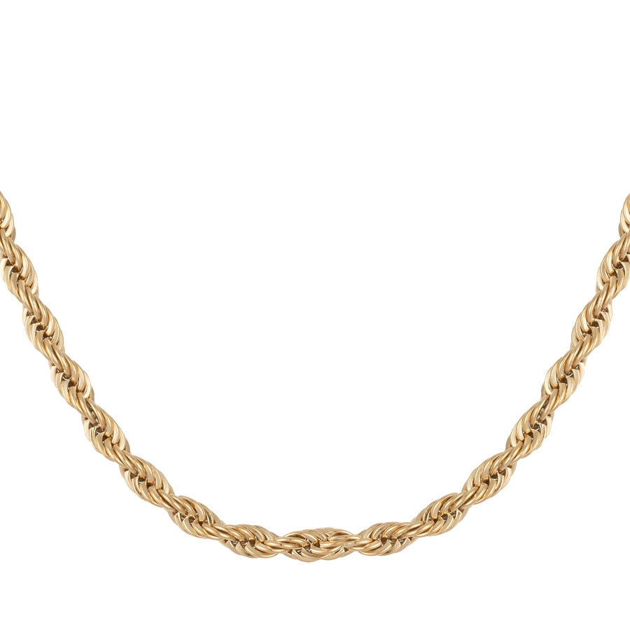 Over & Over Gold Twist Necklace