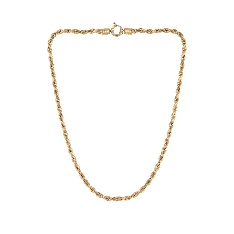 Over & Over Gold Twist Necklace