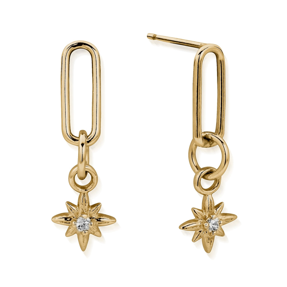 ChloBo Gold Divine Journey Link Earrings