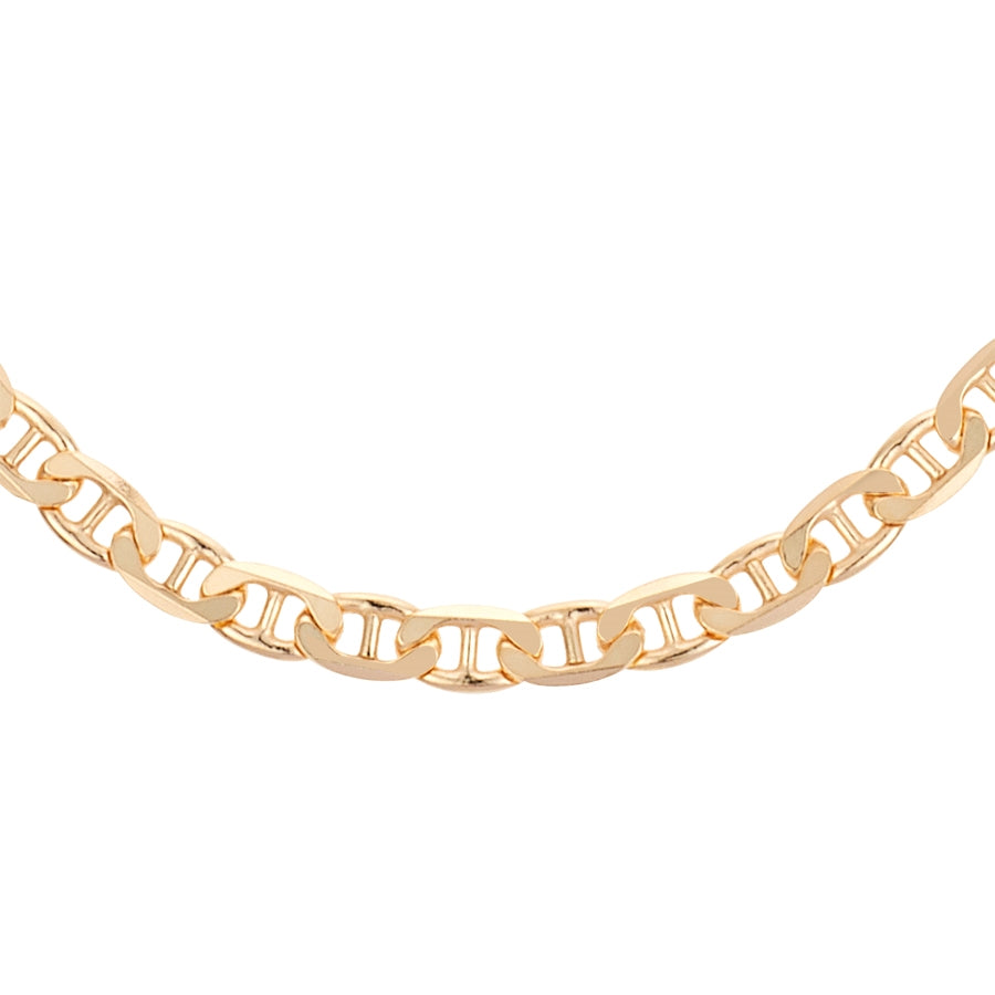 Argento Recycled Gold Oval Linked Chain Necklace
