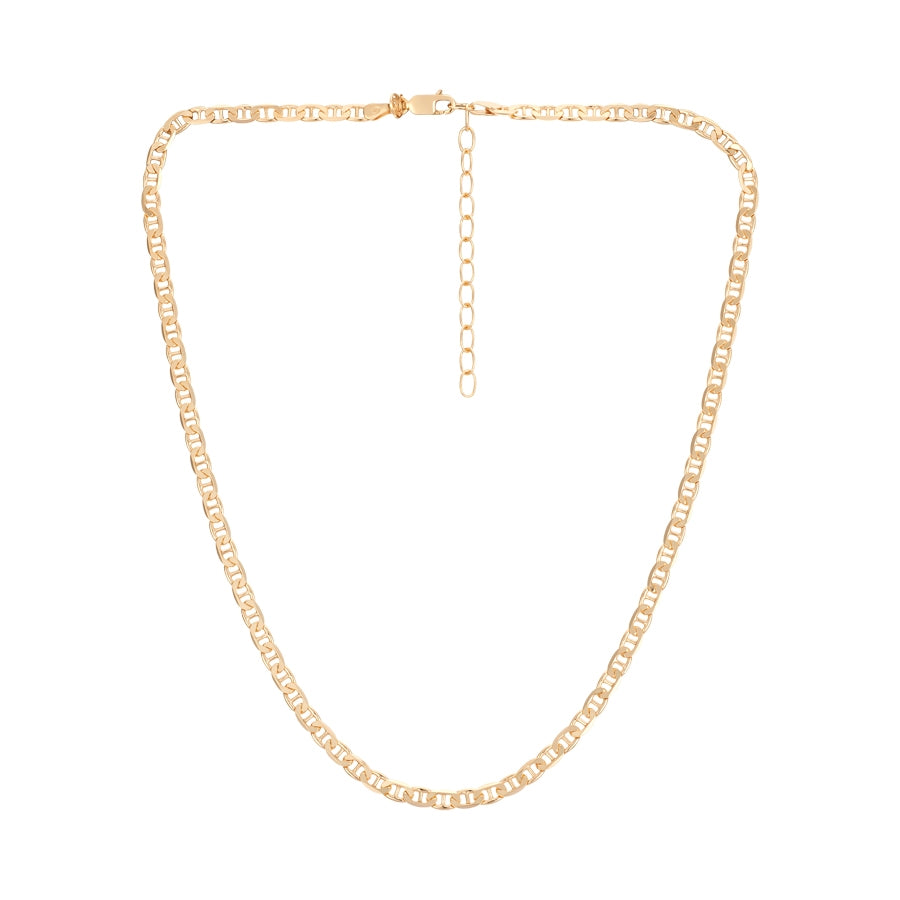 Argento Recycled Gold Oval Linked Chain Necklace