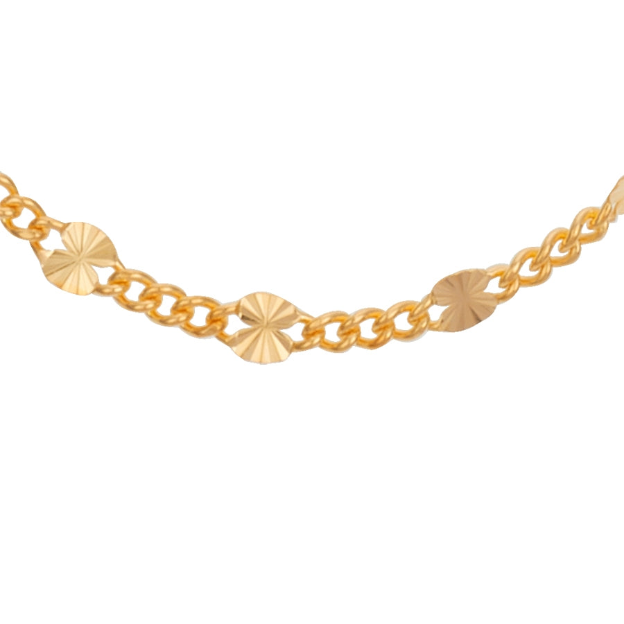 Argento Recycled Gold Sunburst Chain Necklace