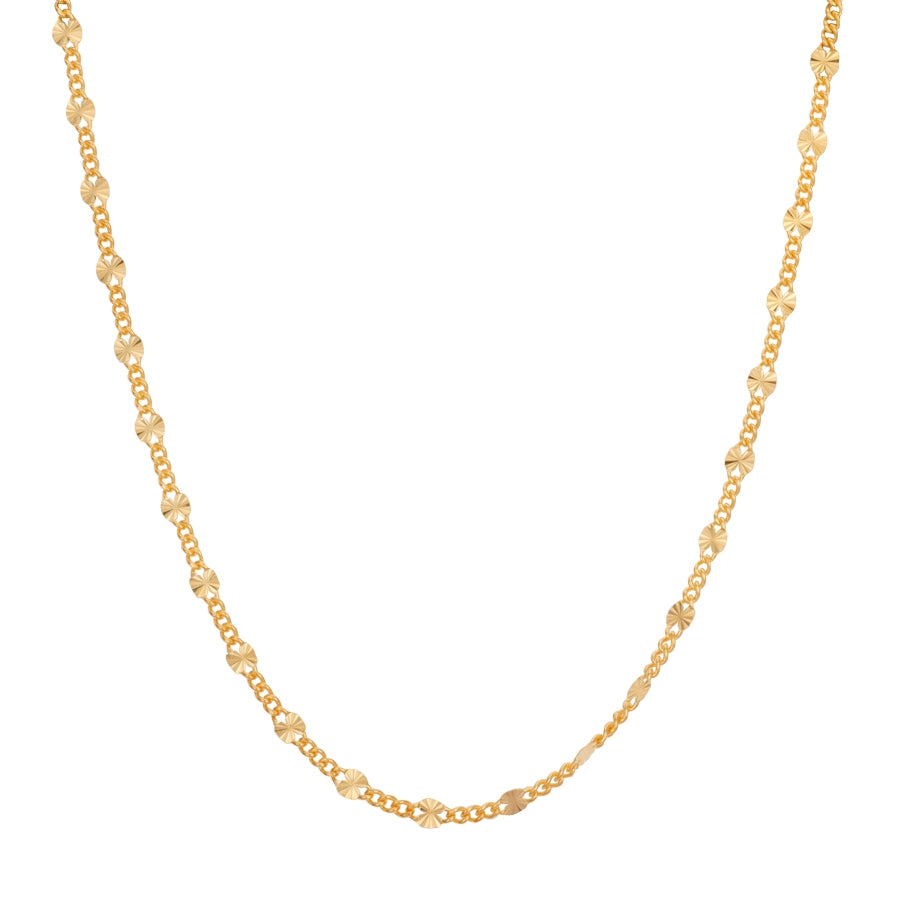 Argento Recycled Gold Sunburst Chain Necklace