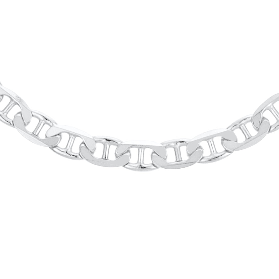 Argento Recycled Silver Oval Linked Chain Necklace