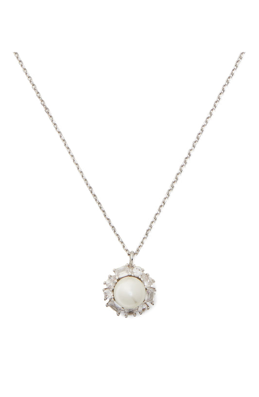 Kate Spade New York Silver Pearl Halo Necklace