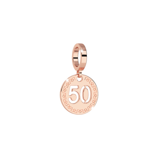 Rebecca Rose Gold 50 Charm