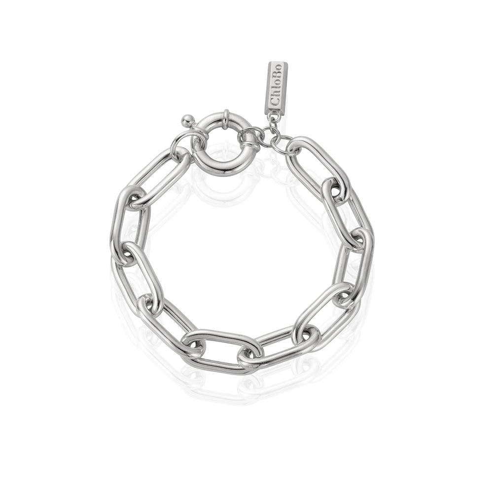 ChloBo Silver Luxe Chunky Link Bracelet