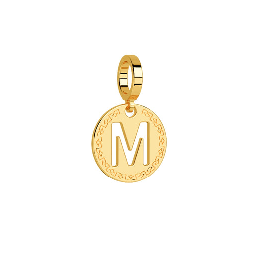 Rebecca Gold Letter M Charm