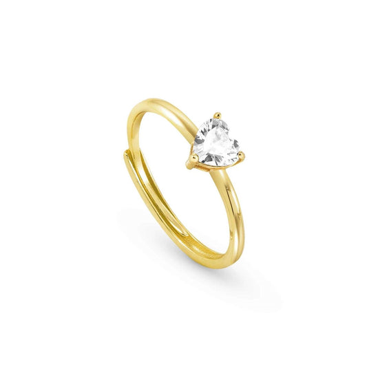 Nomination Sweetrock Gold Heart Adjustable Ring