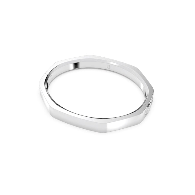 Swarovski Dextera Large Silver Octagon Bangle