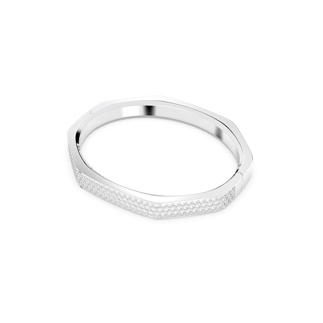 Swarovski Dextera Large Silver Octagon Bangle