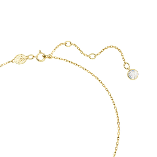 Swarovski Stilla Gold + Red Heart Necklace
