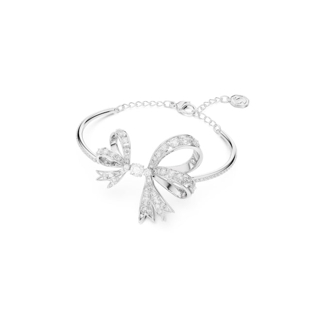 Swarovski Volta Silver Bow Bangle Bracelet