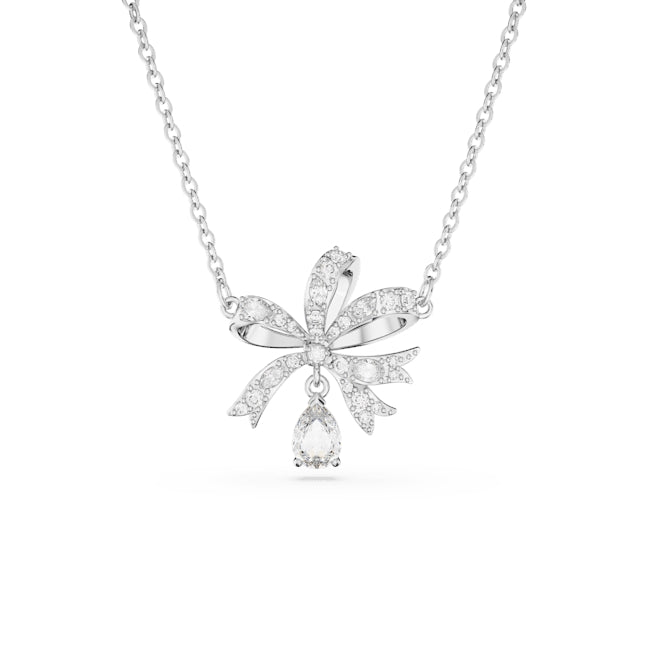 Swarovski Volta Silver Bow Necklace