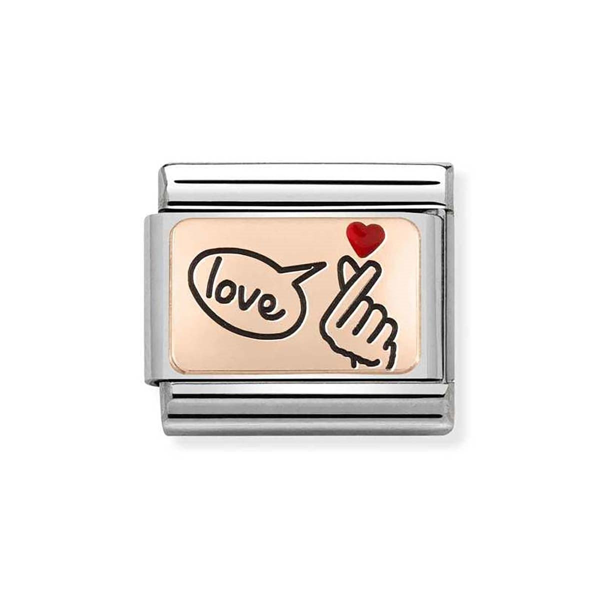 Nomination Finger Snap Love Charm