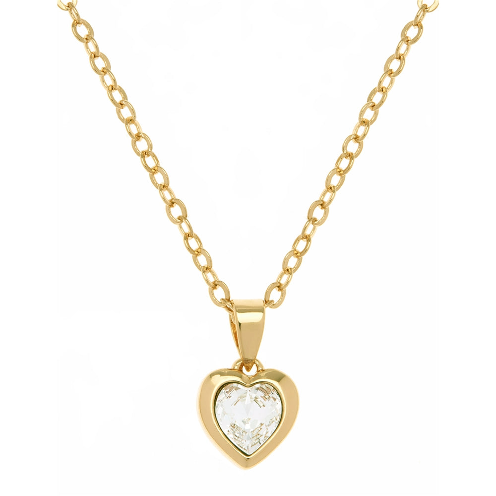 Ted Baker Gold Hannela Crystal Heart Necklace