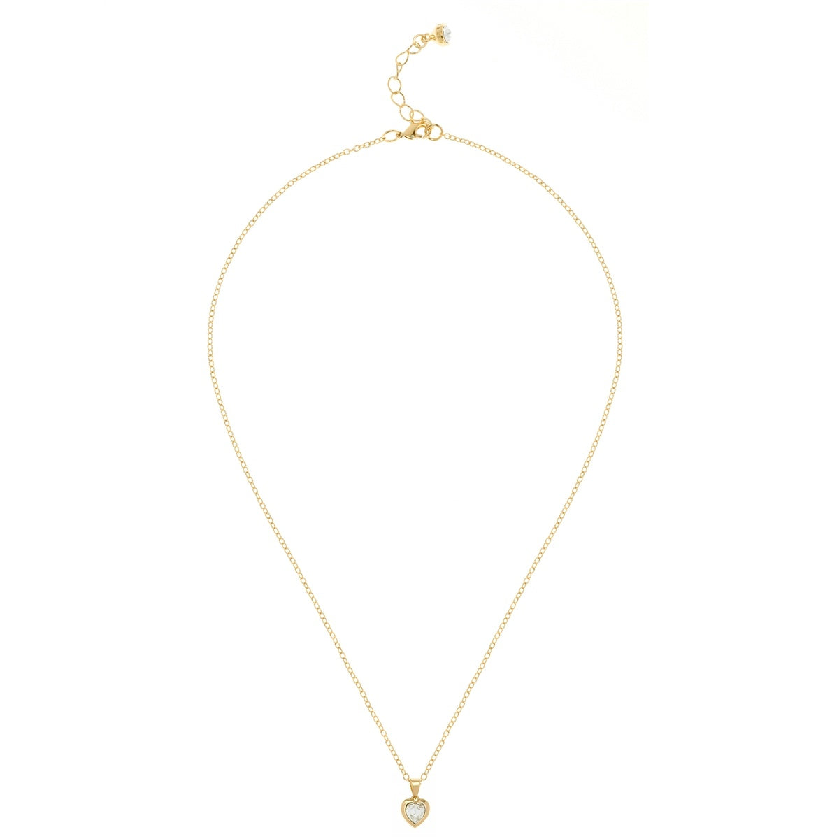 Ted Baker Gold Hannela Crystal Heart Necklace
