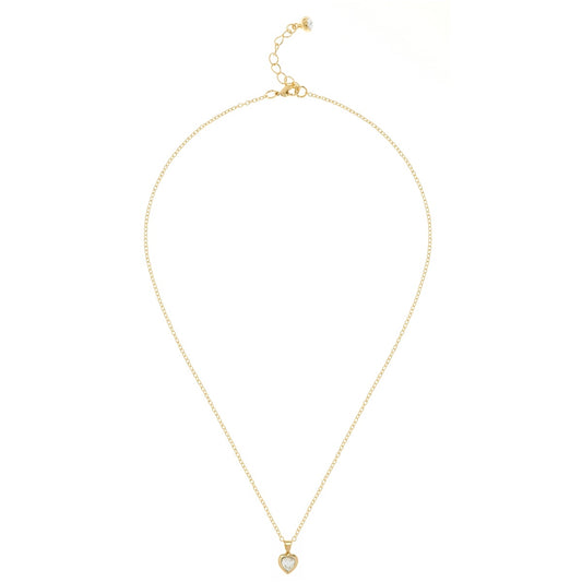 Ted Baker Gold Hannela Crystal Heart Necklace