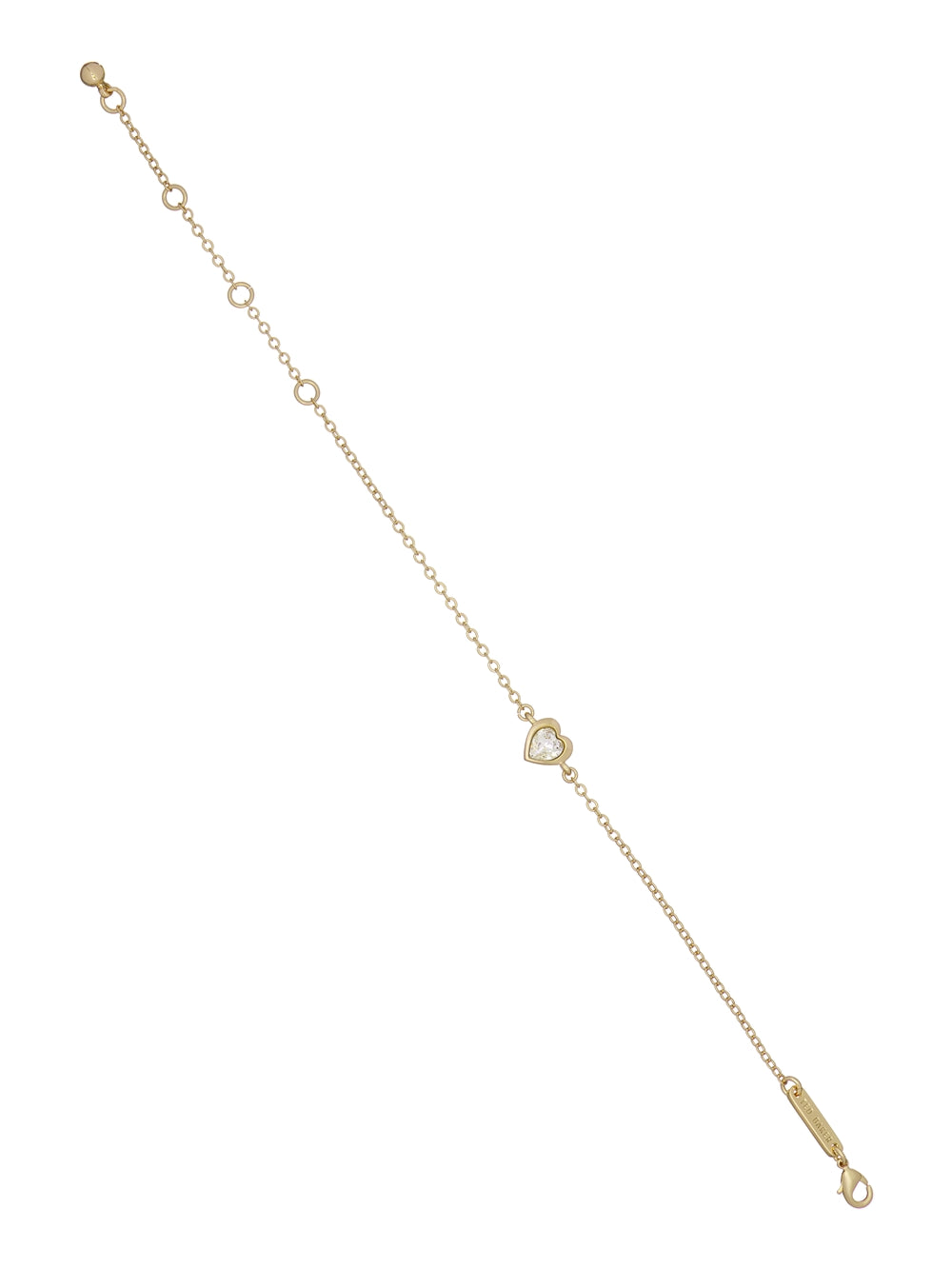 Ted Baker Gold Hansa Crystal Heart Bracelet