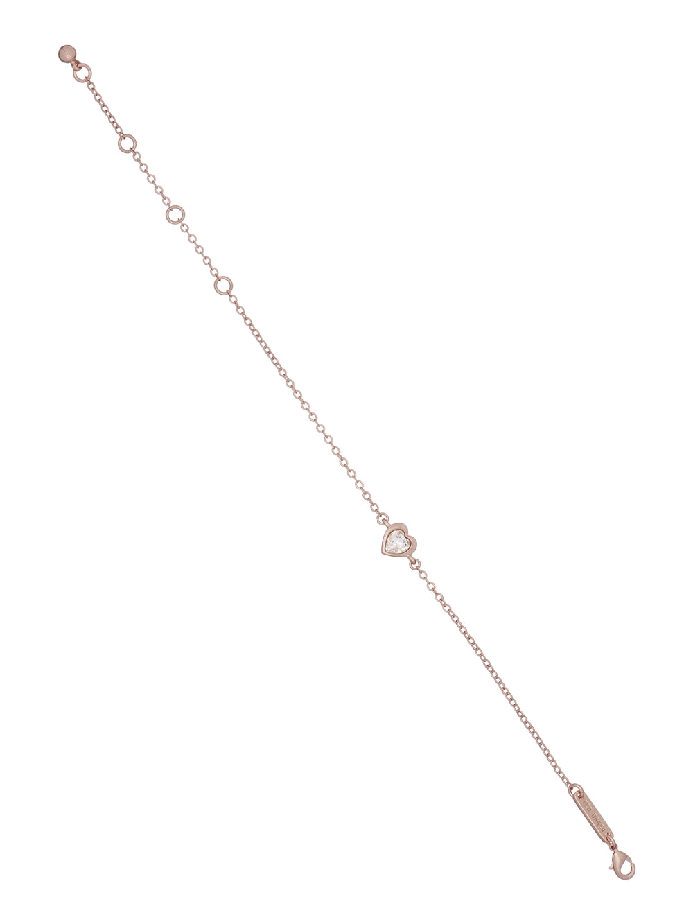 Ted Baker Rose Gold Hansa Crystal Heart Bracelet