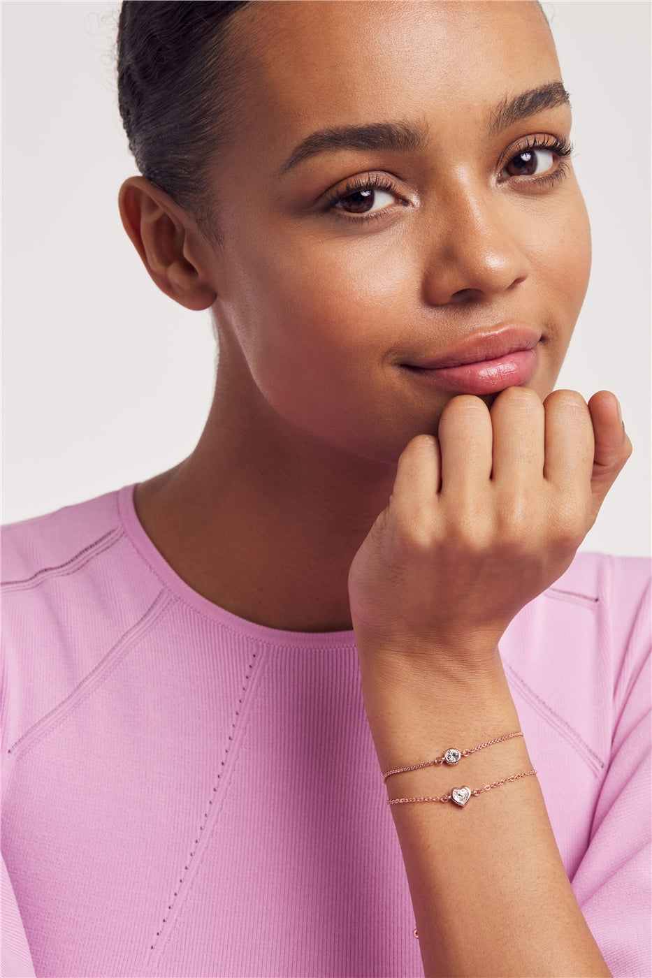 Ted Baker Rose Gold Hansa Crystal Heart Bracelet