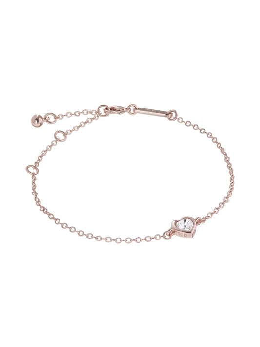 Ted Baker Rose Gold Hansa Crystal Heart Bracelet